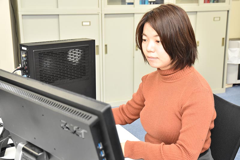 仕事中の様子